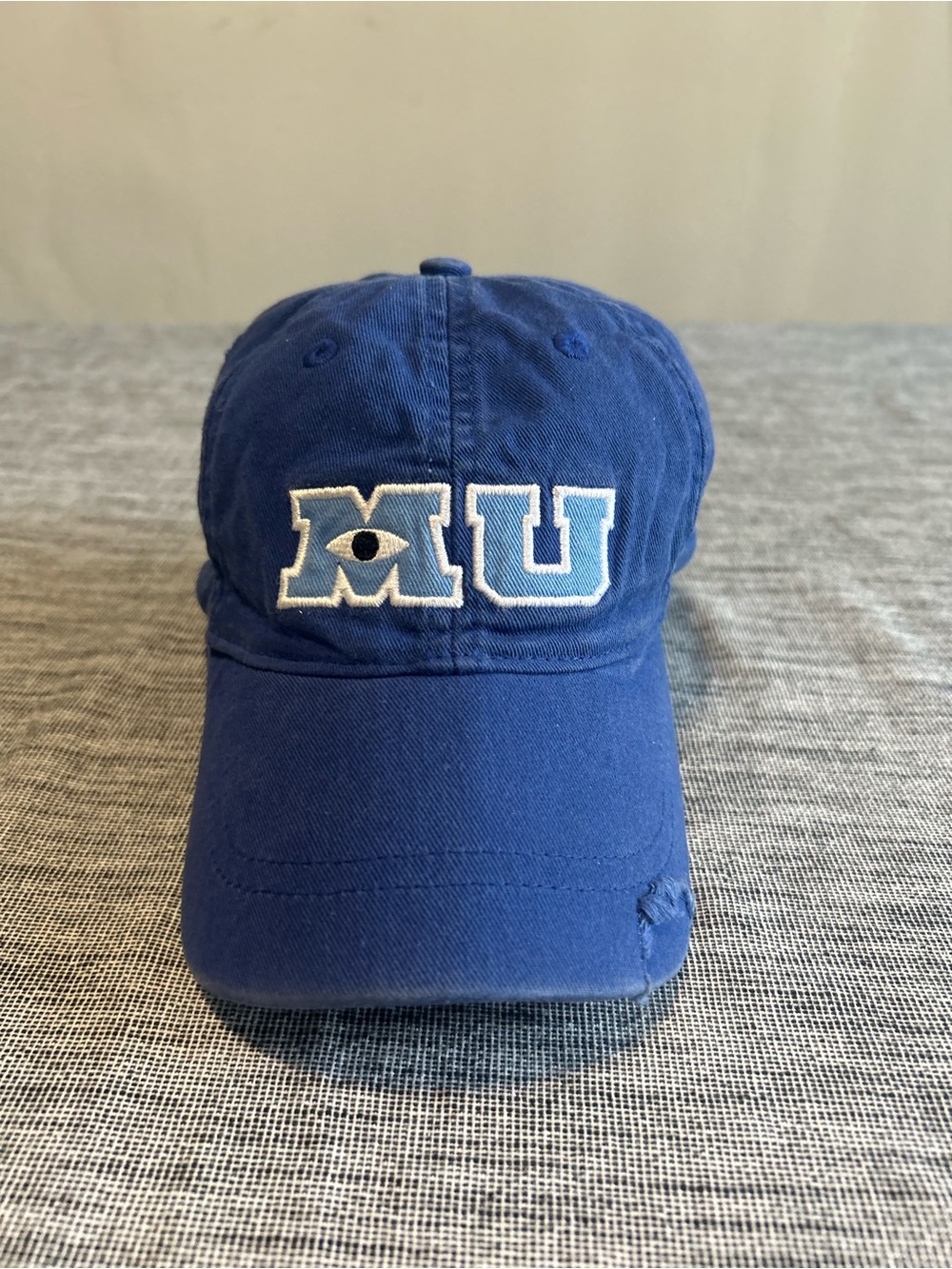 Disney Parks Pixar Monsters University MU Stitched Blue Baseball Hat Cap TODDLER
